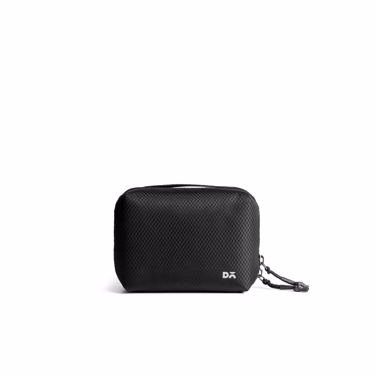 Black Ripstop Vault Tech Organiser - Small in Black – Front View | KlippiK