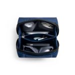 Blue Ripstop Tech Organiser (Small) by DailyObjects — front view, ripstop nylon shell with dual-zip closure