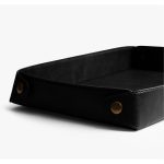 Valet Vegan Leather Tray - Black