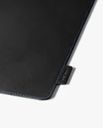 Blue-Black Snap On Organiser Desk Mat with Cable Holder