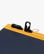 Mustard-Blue Snap On Organiser Desk Mat with Cable Holder + Apple Watch Charging Stand