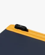 Mustard-Blue Snap On Organiser Desk Mat with Cable Holder