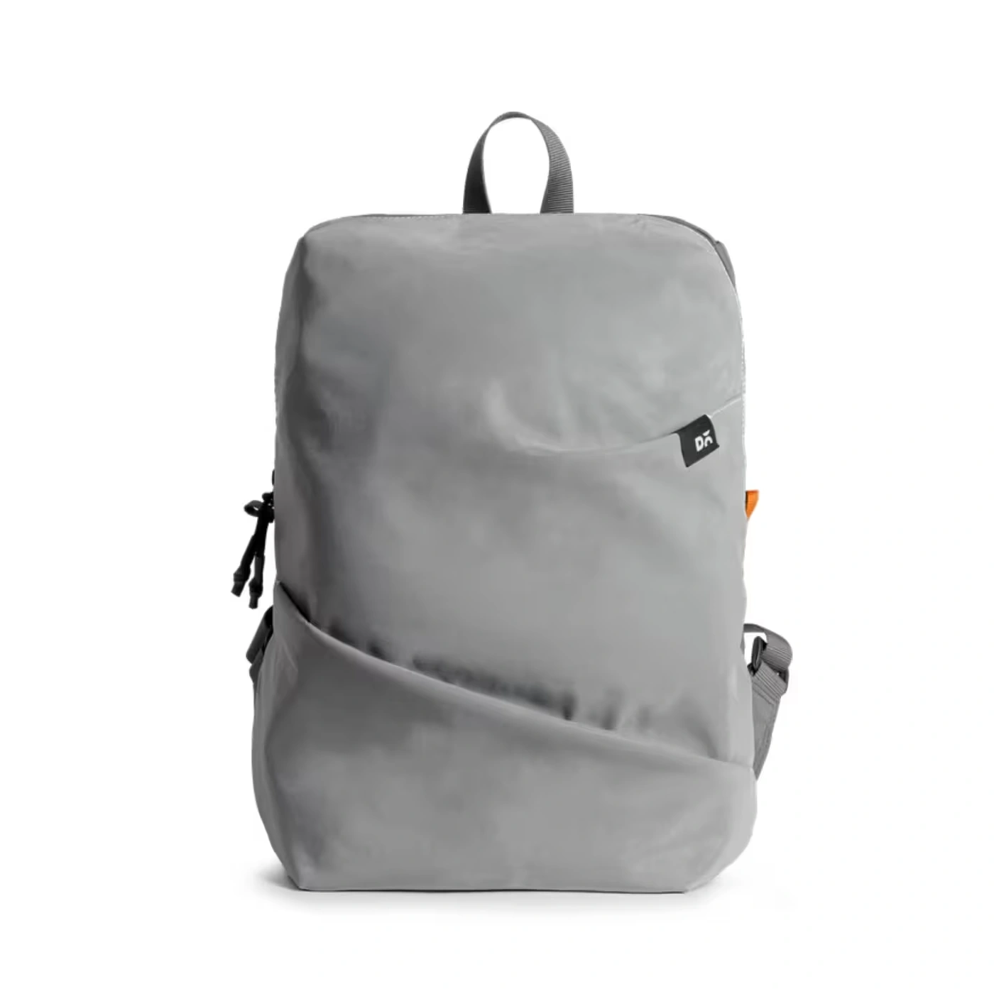 14_converted Light Grey Blaze Daypack — lightweight daypack with a front zip pocket, shown on white