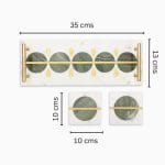 Tray & coasters- Green