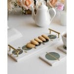 Tray & coasters- Green