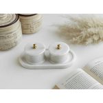 Two Trinkets with one marble tray - Image 2