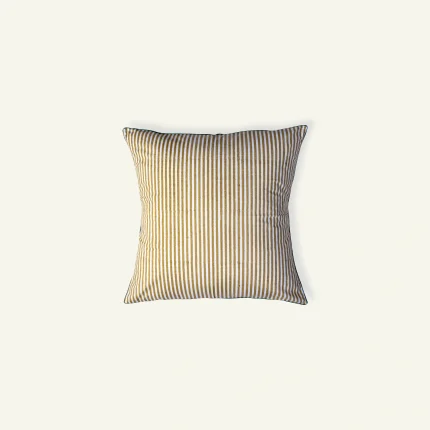 Beige Green Silent stripes Body Cushion Cover