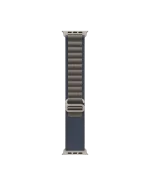 Blue Ridge Loop Apple Watch band fitted to an Apple Watch, shown on white — watch not included
