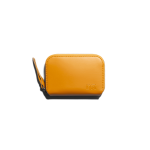 Chrome Yellow Vegan Leather Zipper Slim Card & Coin Wallet | Online Shopping | KlippiK Kuwait UAE Saudi