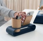 Cirque Phone and Pen Stand - Blue Shop Online - Platform Collection | Klippik Kuwait UAE Saudi