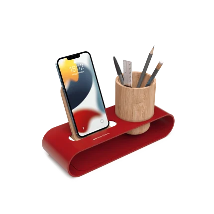 Cirque Phone and Pen Stand - Red | Shop Online - Platform Collection | Klippik Kuwait UAE Saudi