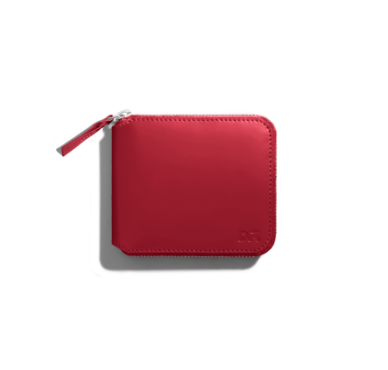 Get Amazing Vegan Zip Wallet for women - Crimson Red | Online Shopping | Klippik Kuwait UAE Saudi