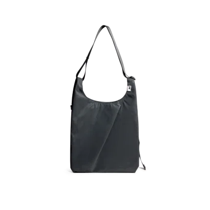 Dark Grey Ray Tote Bag — soft shoulder tote with a single strap, shown on white