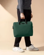 Forest Green City Compact Fleet Messenger Bag
