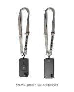 Grey Crossbody Utility Phone Lanyard - Strap