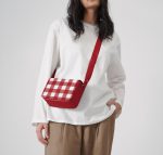 Cherry Gingham Sol Box Shoulder Bag | Shop Online | KlippiK Kuwait UAE Saudi