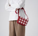 Cherry Gingham Sol Box Shoulder Bag | Shop Online | KlippiK Kuwait UAE Saudi
