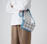 Cool Carolina Gingham Sol Box Shoulder Bag | Shop Online | KlippiK Kuwait UAE Saudi