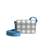 Cool Carolina Gingham Sol Box Shoulder Bag | Shop Online | KlippiK Kuwait UAE Saudi
