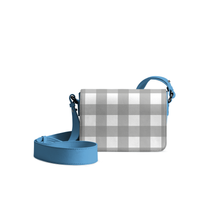 Cool Carolina Gingham Sol Box Shoulder Bag | Shop Online | KlippiK Kuwait UAE Saudi