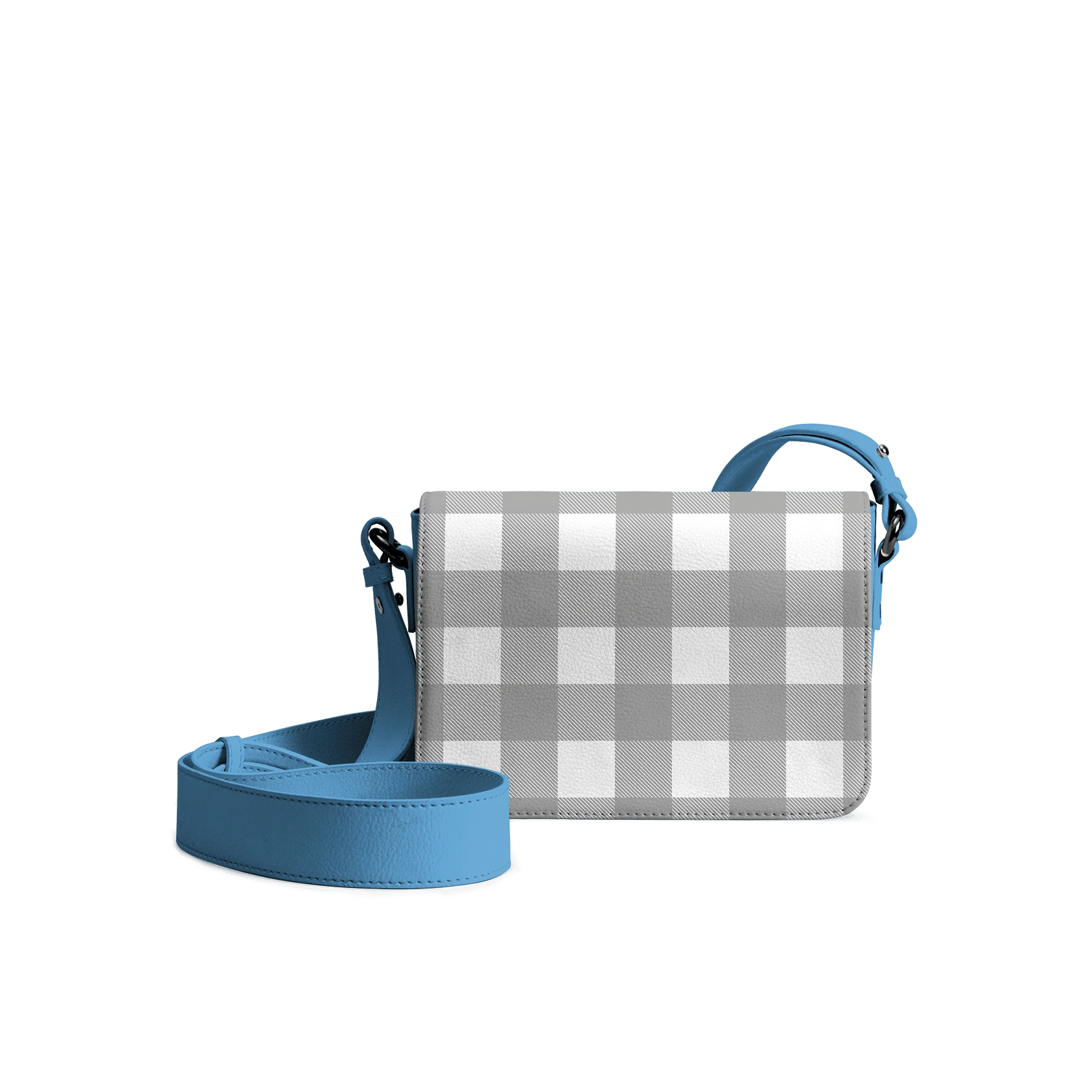 Klippik Online Shopping Kuwait UAE Saudi-Cool-Carolina-Gingham-Sol-Box-Shoulder-Bag Cool Carolina Gingham Sol Box Shoulder Bag | Shop Online | KlippiK Kuwait UAE Saudi
