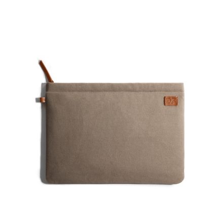 Amazing Beige Khakhi Canvas sleeves for your laptop, iPads, MacBooks, Tablets | Buy Online |KlippiK Kuwait UAE Saudi