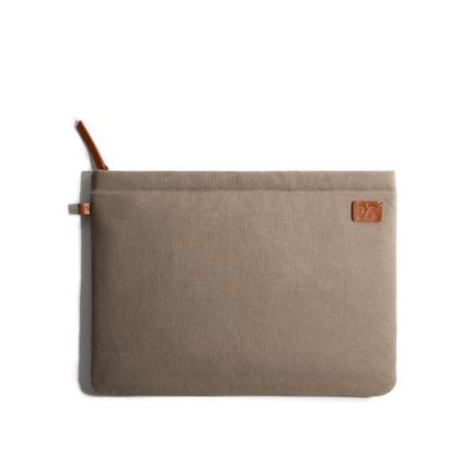 Amazing Beige Khakhi Canvas sleeves for your laptop, iPads, MacBooks, Tablets | Buy Online |KlippiK Kuwait UAE Saudi