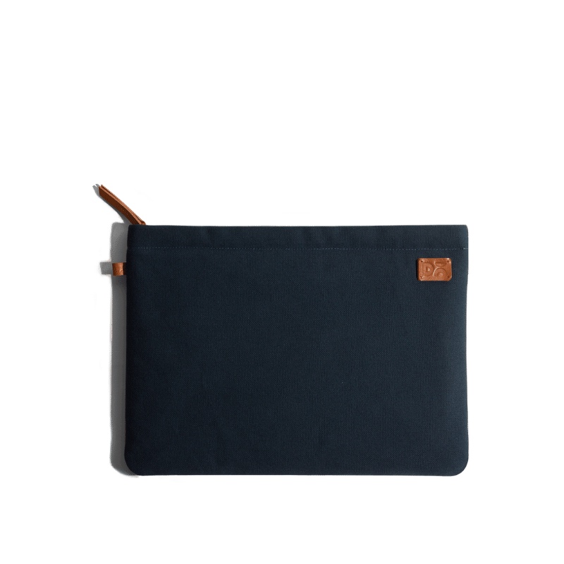 Klippik Online Shopping Kuwait UAE Saudi-Midnigh-Blue-Skipper-Sleeve-Large Amazing Blue Canvas sleeves for your laptop, iPads, MacBooks, Tablets | Buy Online |KlippiK Kuwait UAE Saudi