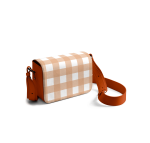 Rusty Pumpkin Gingham Sol Box Shoulder Bag | Shop Online | KlippiK Kuwait UAE Saudi