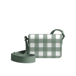 Teal Gingham Sol Box Shoulder Bag | Shop Online | KlippiK Kuwait UAE Saudi