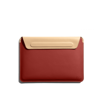 Terracotta Red SnapOn Envelope Sleeve For Macbook Pro | Online Shopping | Klippik.com | Kuwait UAE Saudi