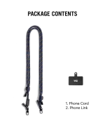 Navy Crossbody Phone Lanyard - Cord