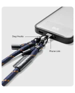 Navy Crossbody Phone Lanyard - Cord