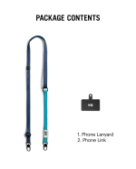 Navy-Sky Crossbody Phone Lanyard - Strap