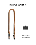 Orange Crossbody Phone Lanyard - Cord