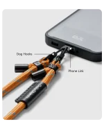 Orange Crossbody Phone Lanyard - Cord
