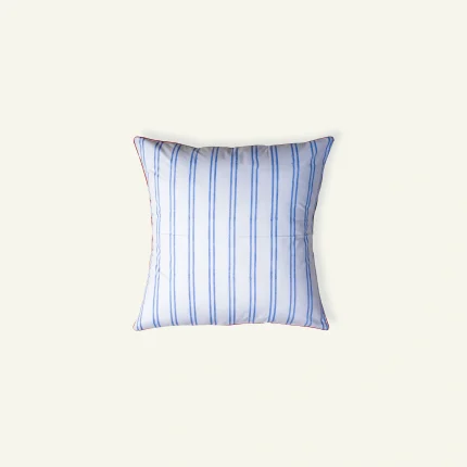 Pale blue Red Muted layers Body Cushion Cover