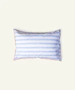 Pale blue Red Muted layers Body Pillow Cover