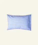 Pale blue Red Silent stripes Body Pillow Cover