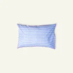 Pale blue Red Silent stripes Body Pillow Cover