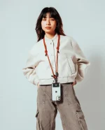 Red Crossbody Phone Lanyard - Cord