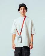 Red Crossbody Utility Phone Lanyard - Strap