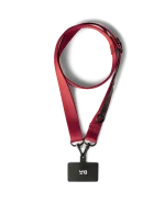 Red Crossbody Utility Phone Lanyard - Strap