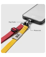 Red-Yellow Crossbody Phone Lanyard - Strap