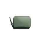 Sap Green Vegan Leather Zipper Slim Card & Coin Wallet | Online Shopping | KlippiK Kuwait UAE Saudi