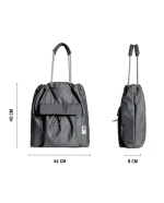 Slate Gray Parachute Tote Bag