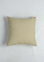 Yellow Dwelling Stella Embroidered Flower Pattern 100% Cotton Cushion Cover for Sofa - Herb Green — view 4