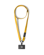 Yellow Leatherite Crossbody Phone Lanyard - Strap