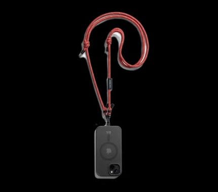 Red Crossbody Phone Lanyard - Cord