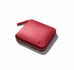 Vegan Leather Zip Wallet - Crimson Red - Image 4